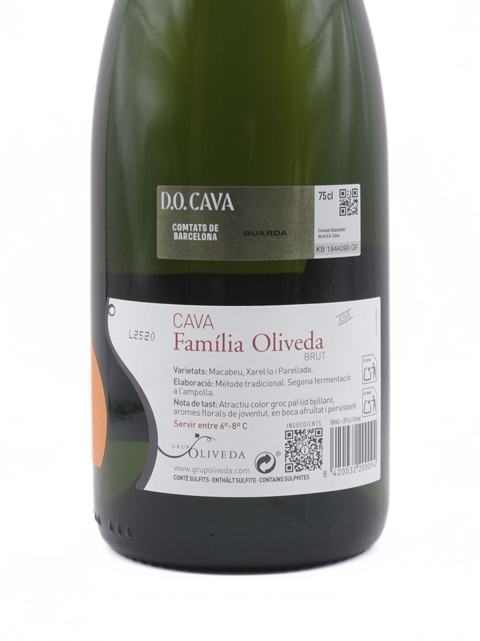 Cava Família Oliveda Brut Jove 0,75L