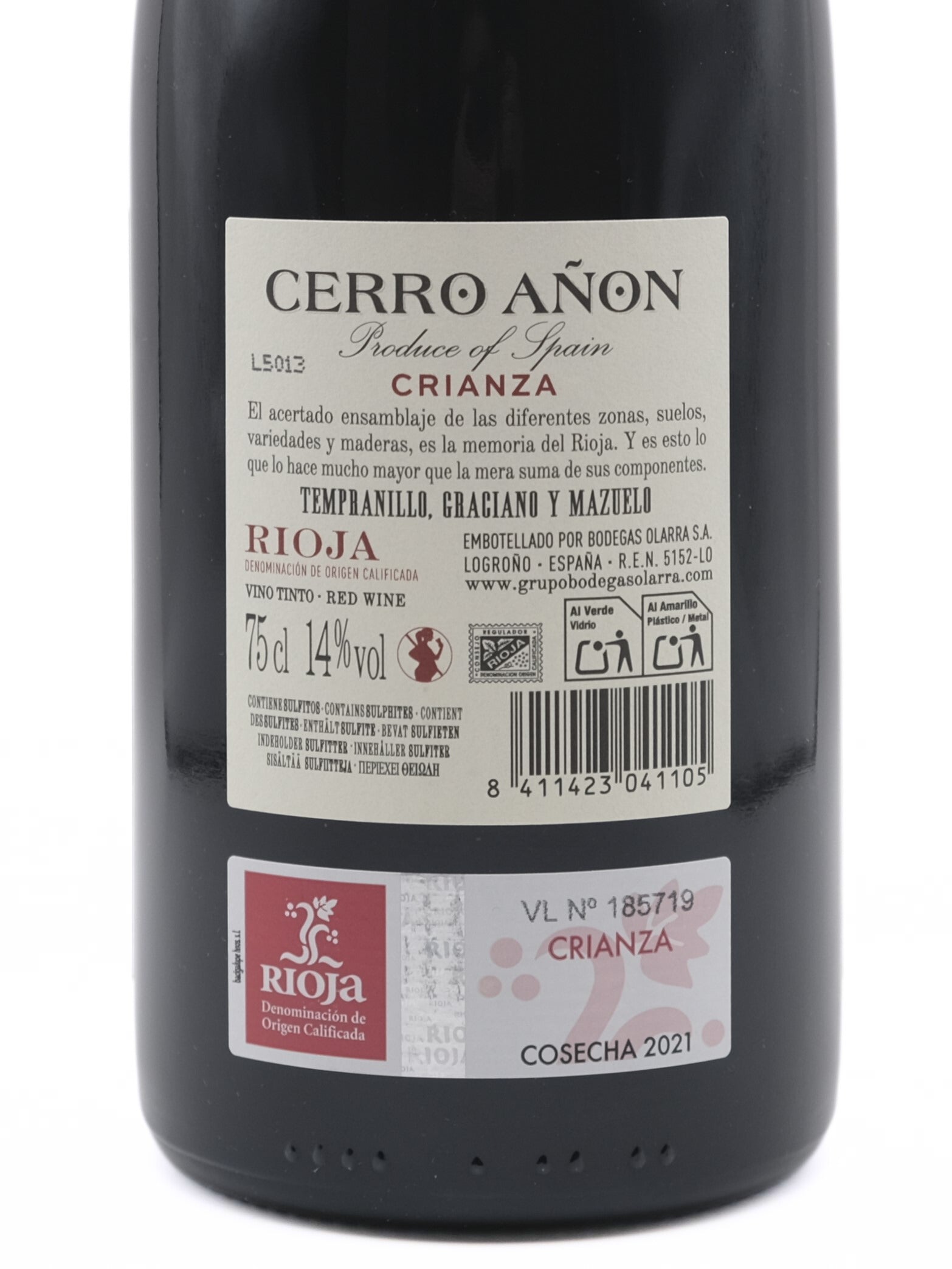 Cerro Añon Crianza 2021 0,75 L