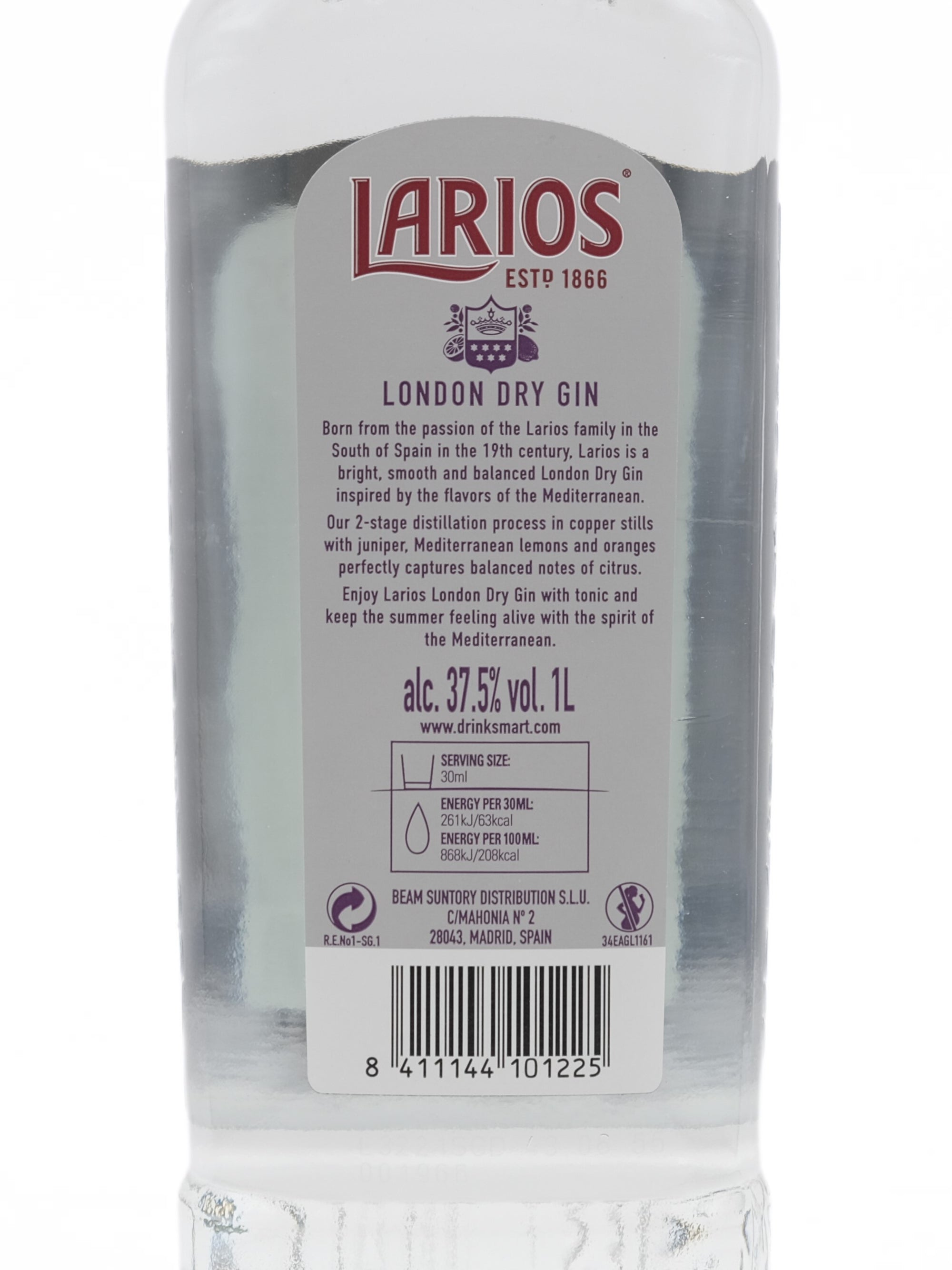 Larios London Dry Gin 1,0 L