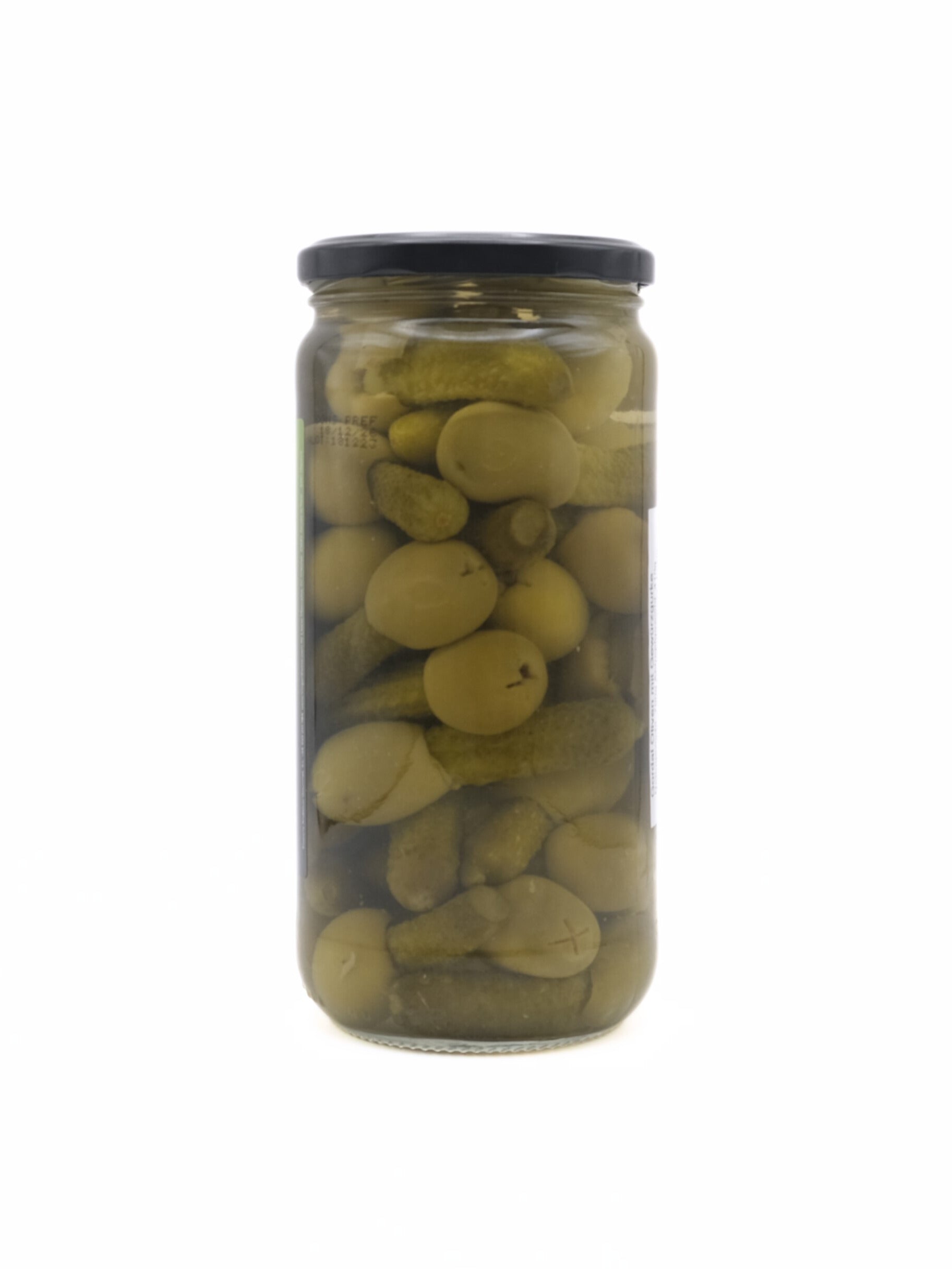 Gordal Oliven mit Gewürzgurken 700g