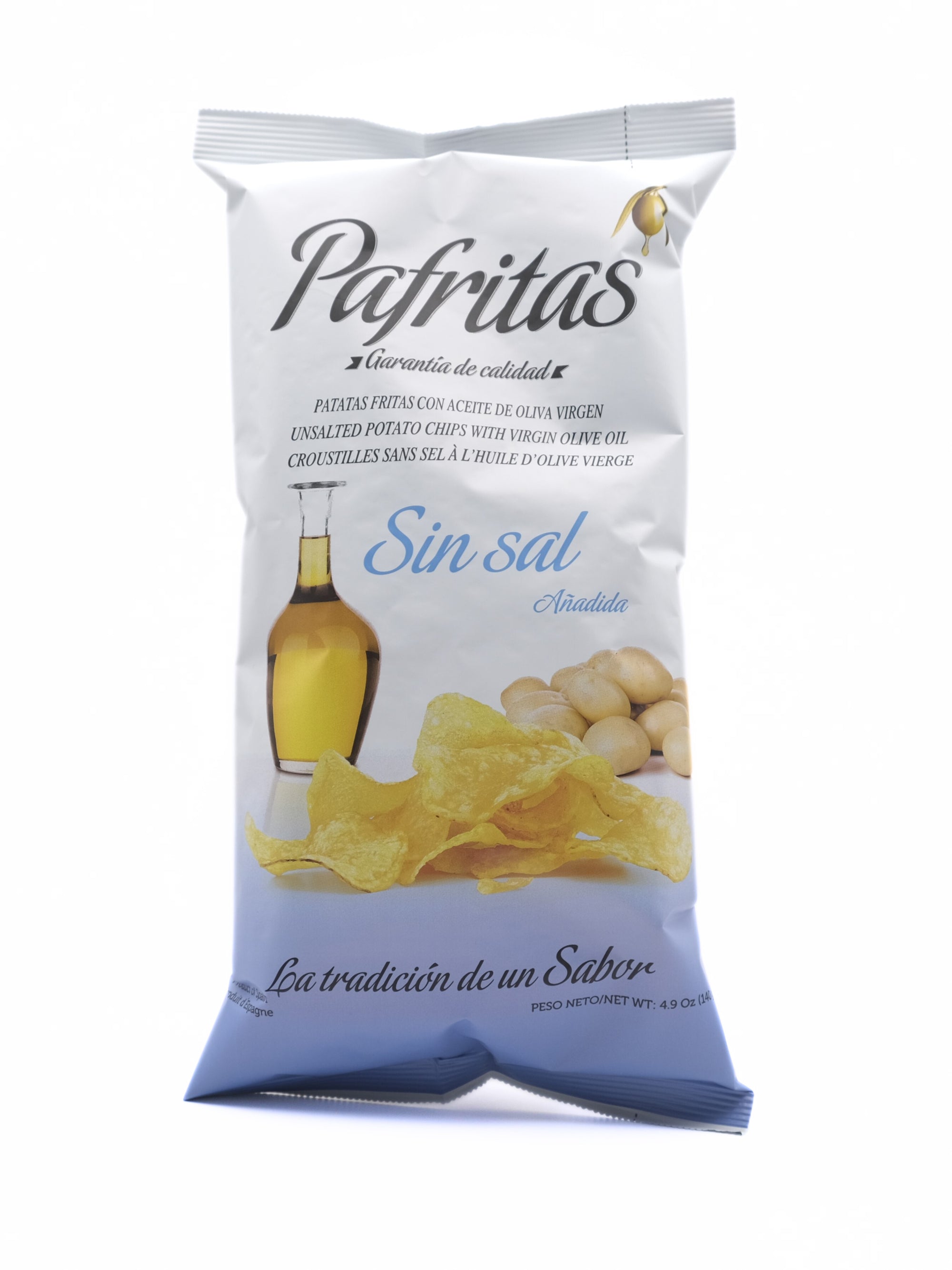 Pafritas Kartoffelchips ohne Salz 140g