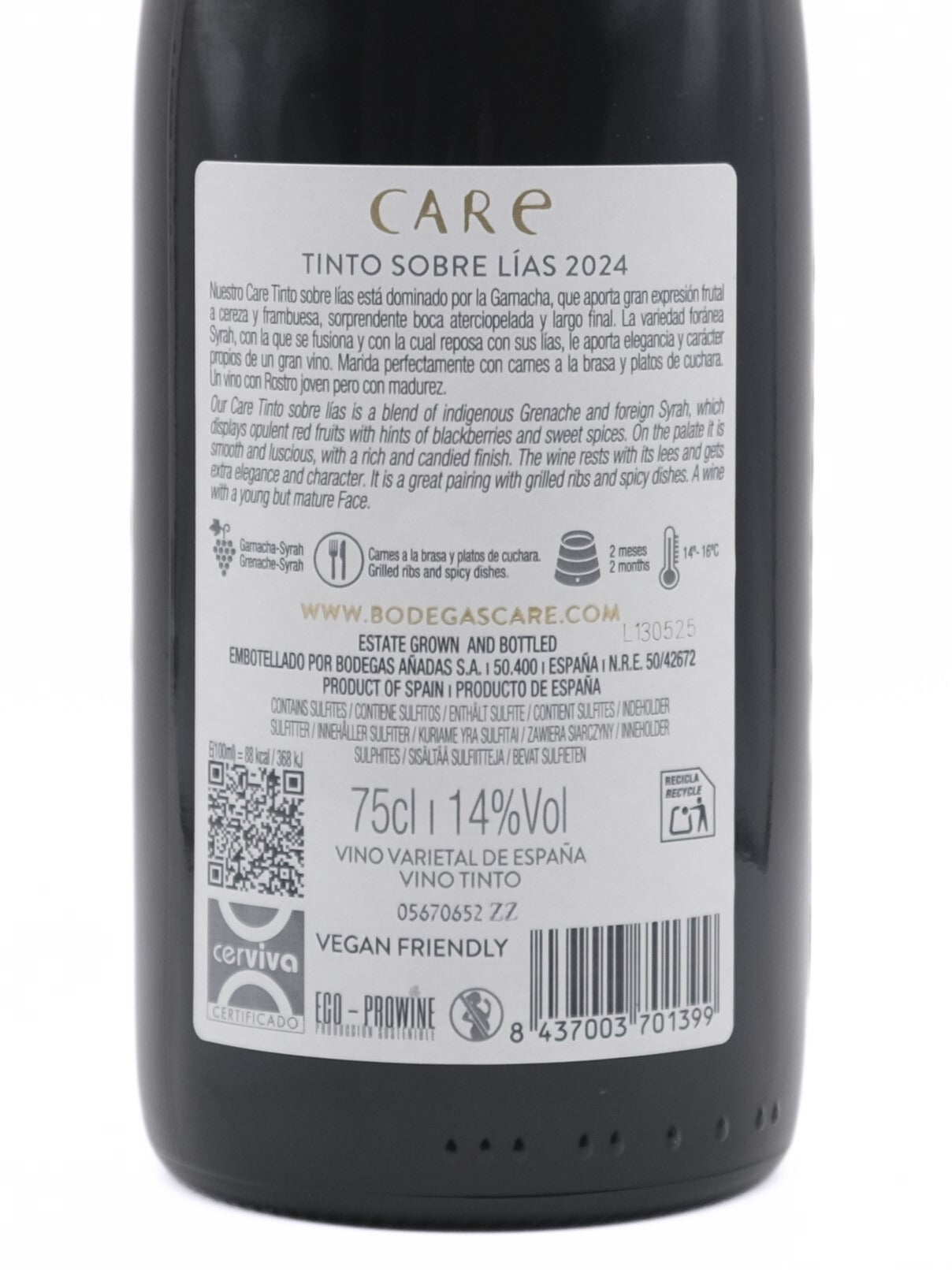 Care Tinto Sobre Lias 2024 0,75 L