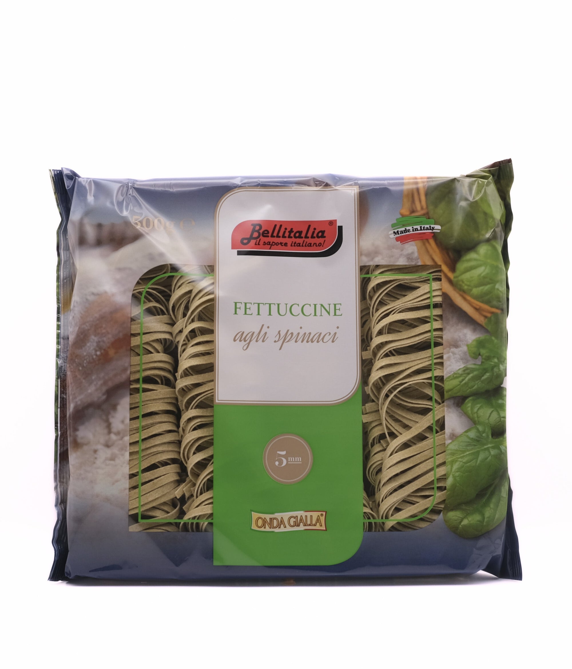 Fettuccine agli spinaci 5mm Bellitalia 500g