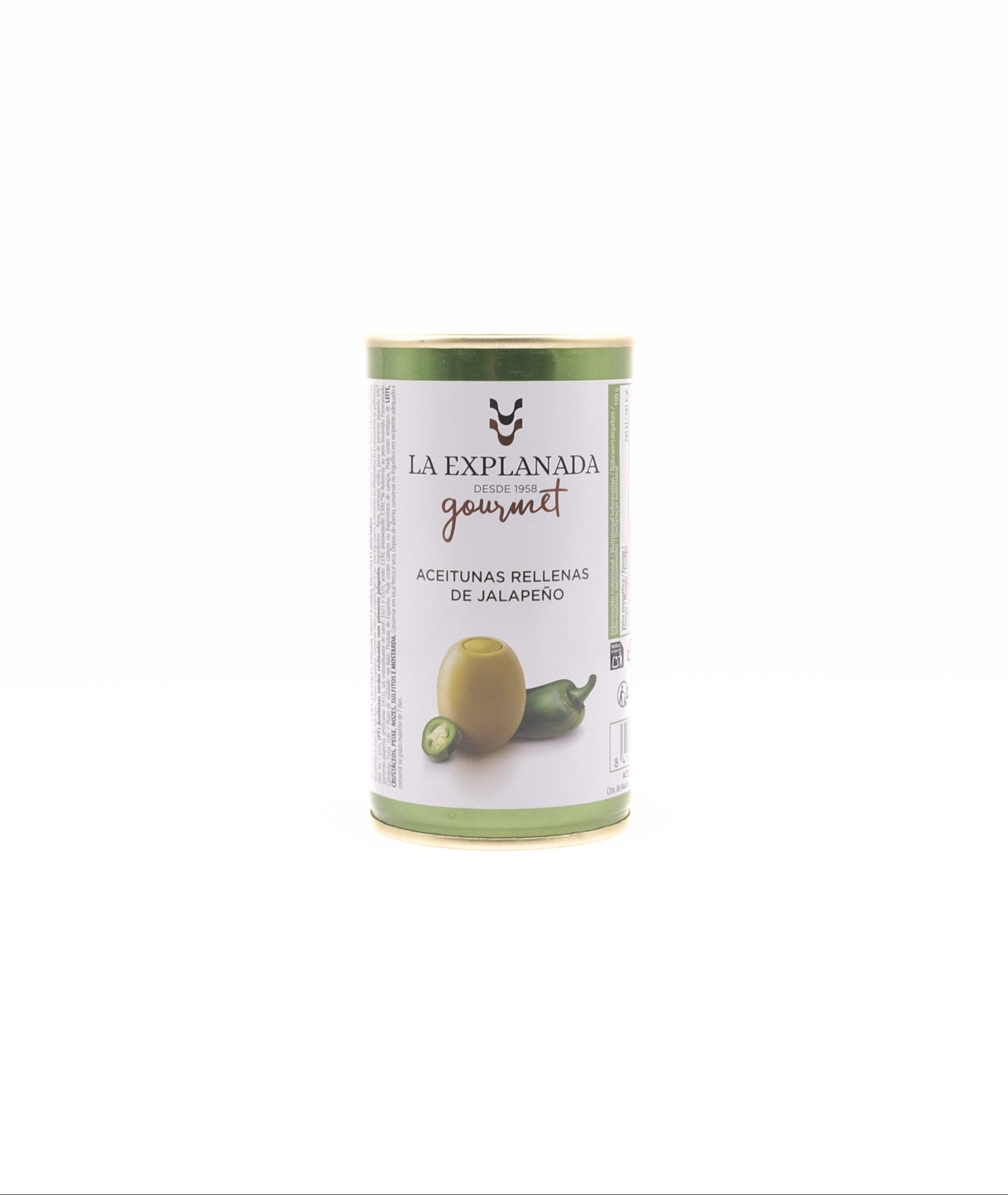 Gefüllte Oliven mit Jalapeño 350 g | La Explanada | finolivo