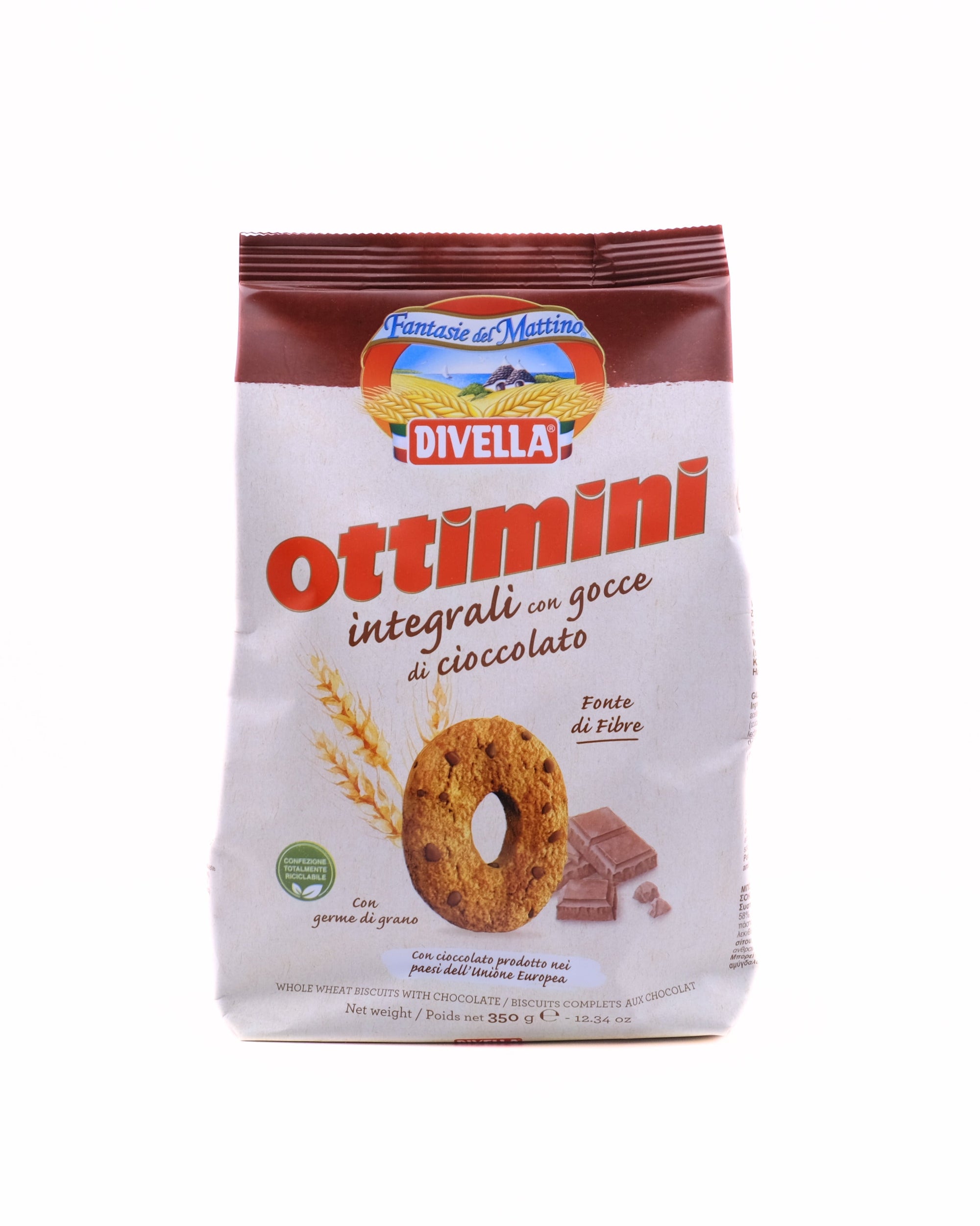 Ottimini Integrali mit Schokostücken Divella 350g | finolivo
