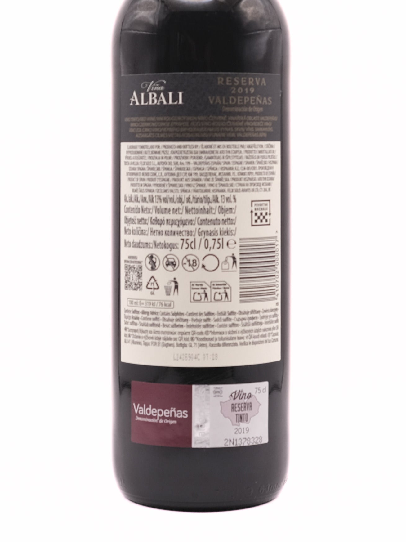 Viña Albali Reserva Rotwein 2019 750 ml